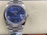 AR Factory Rolex Daydate 40*12.2mm 3255 Movement Dark Blue Face Romans Markers SS Band Watch